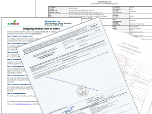 Biopromoind Biological Shipping Document Service